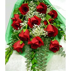 Red Wrapped Roses